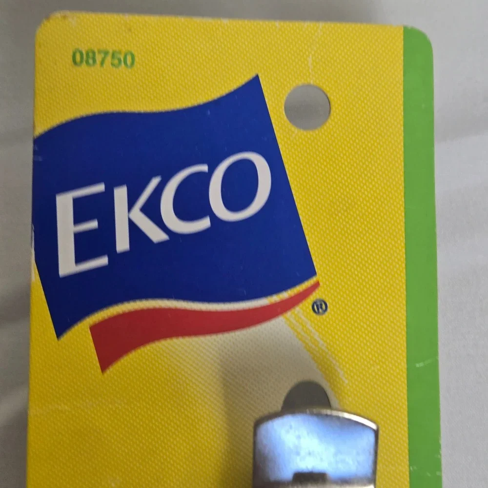 Ekco‎ Can Bottle Opener 08750 Vintage 2002 White Handle 3 Functions 5